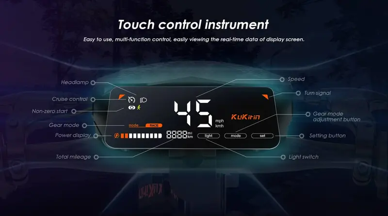 KuKirin G2 elektromos roller.